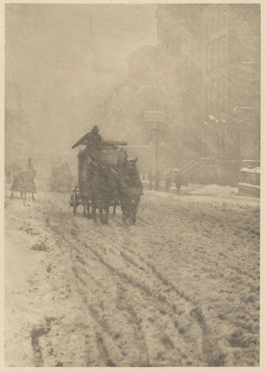 Winter on Fifth Avenue by Alfred Stieglitz