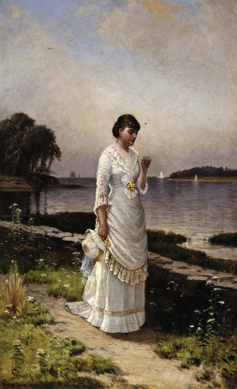 The Engagement Ring by Alfred Thompson Bricher