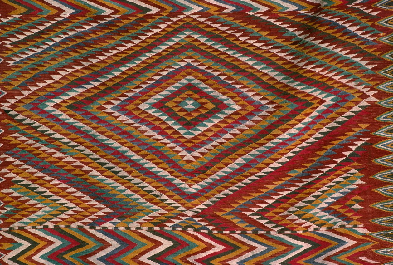 Carpet from the Mzab valley, detail by Algerian School