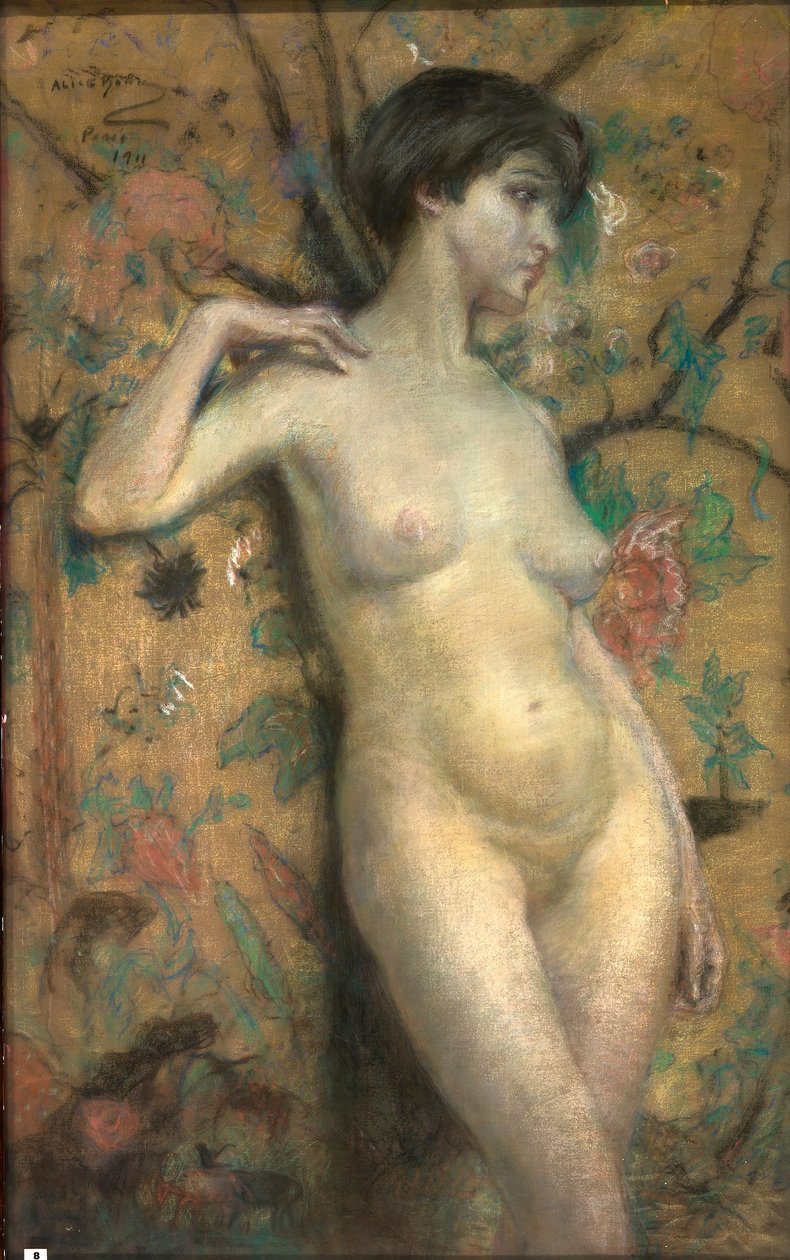 Nude against Screen by Alice Pike Barney