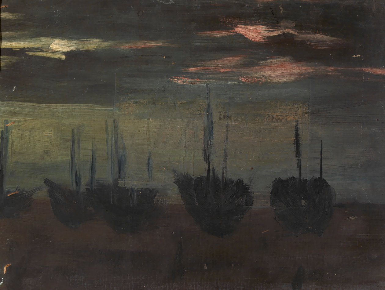 Ships in Moonlight by Alice Pike Barney