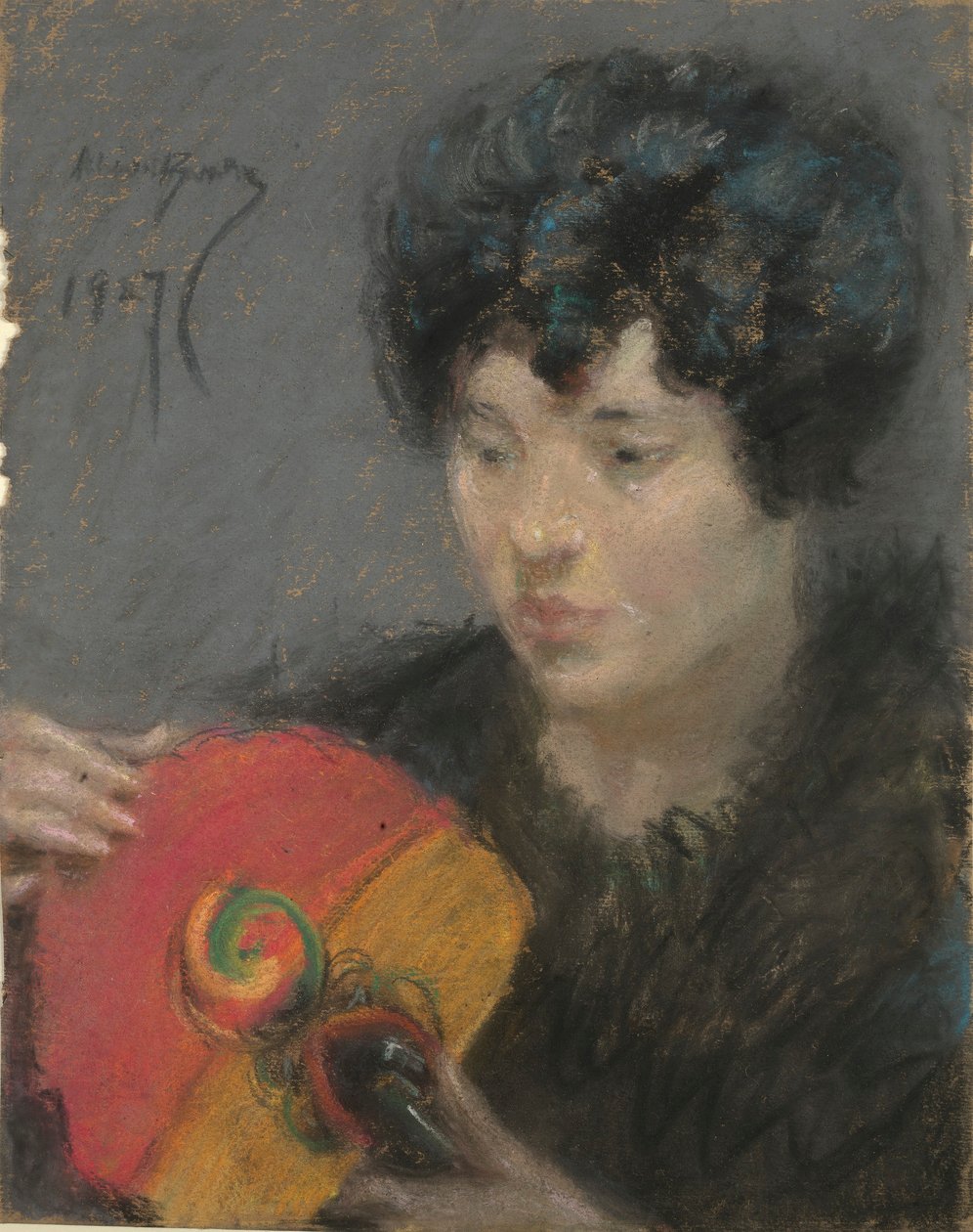 Study with Fan by Alice Pike Barney