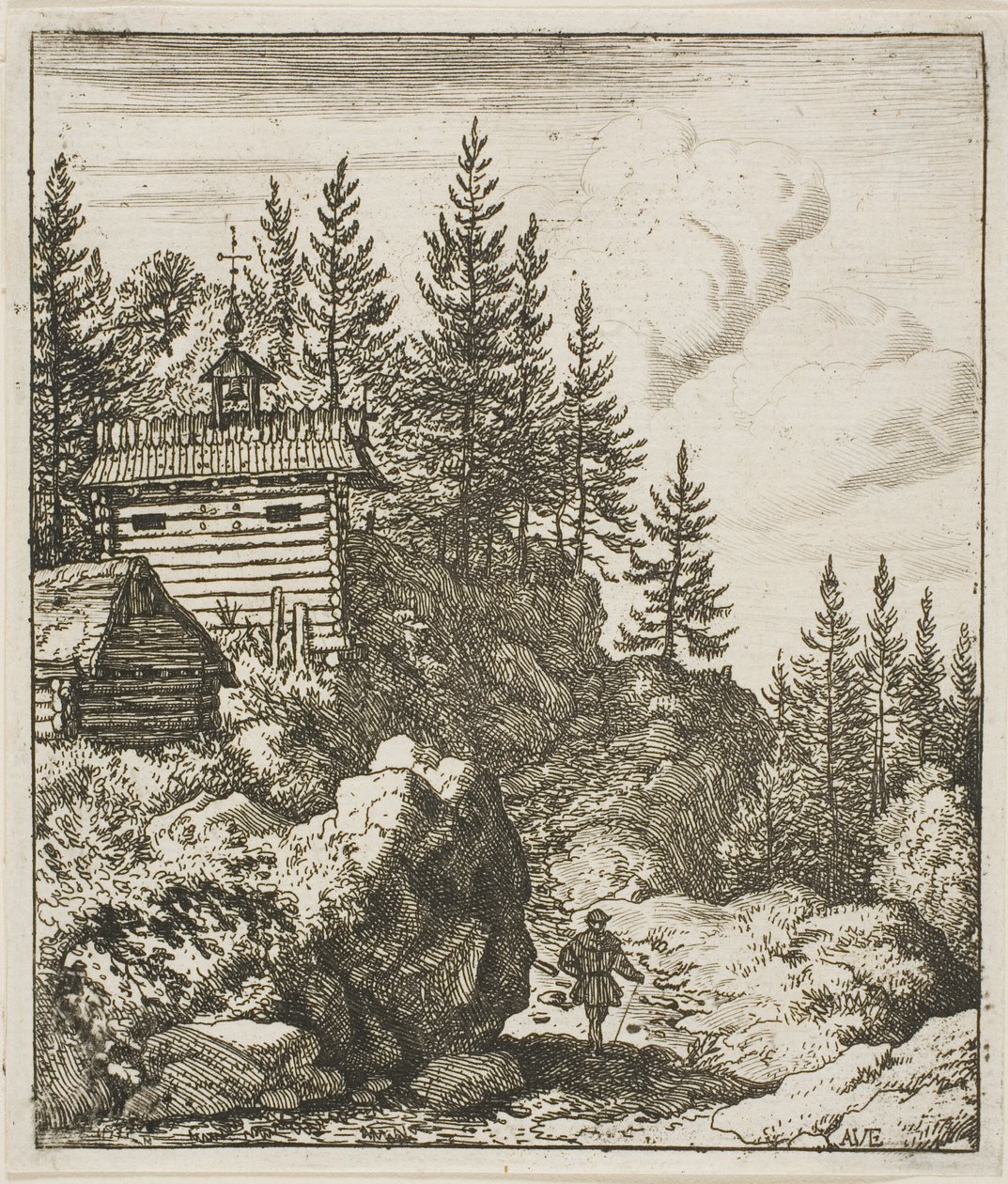 The Chapel by Allaert van Everdingen