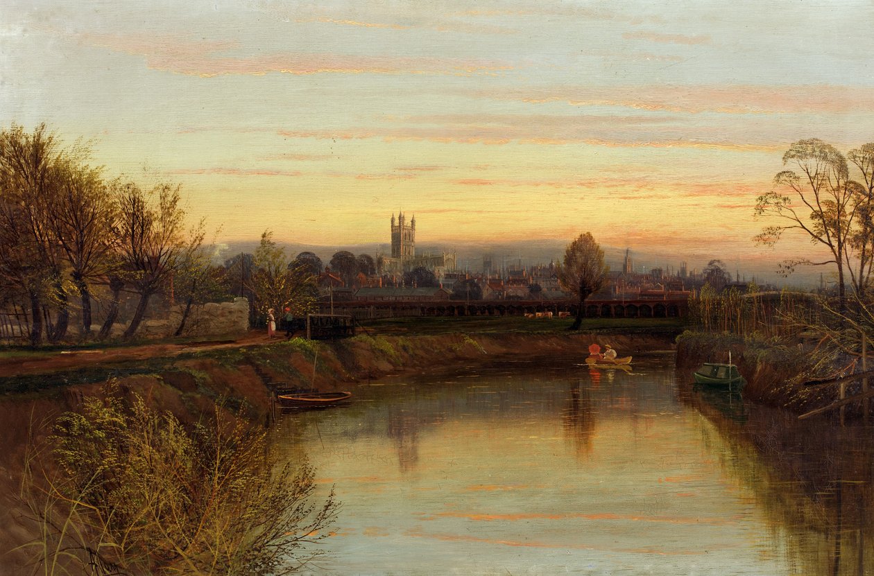 Gloucester from Severnside Farm, c.1910 by Allam