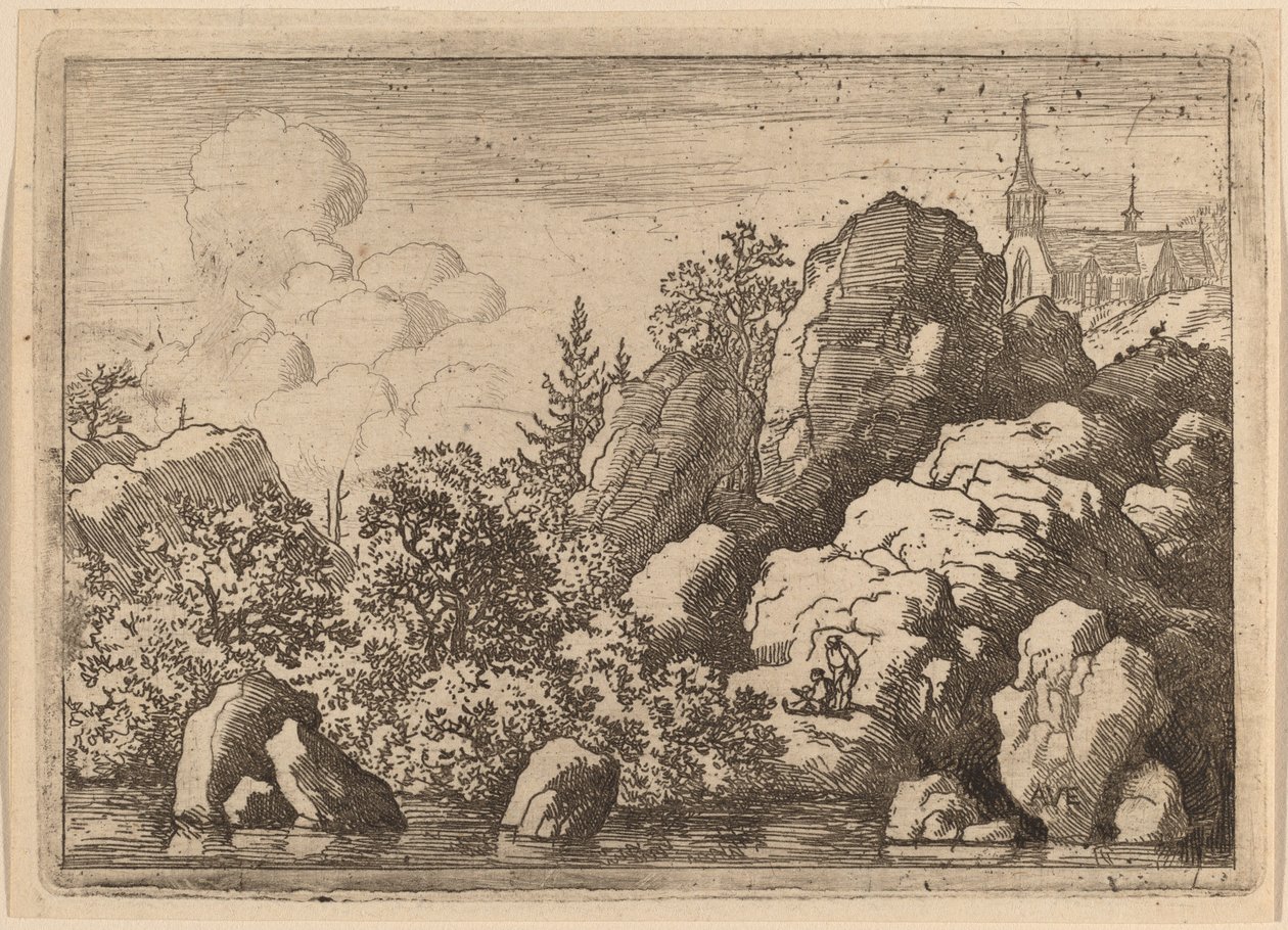 Church on a Hill by Allart van Everdingen