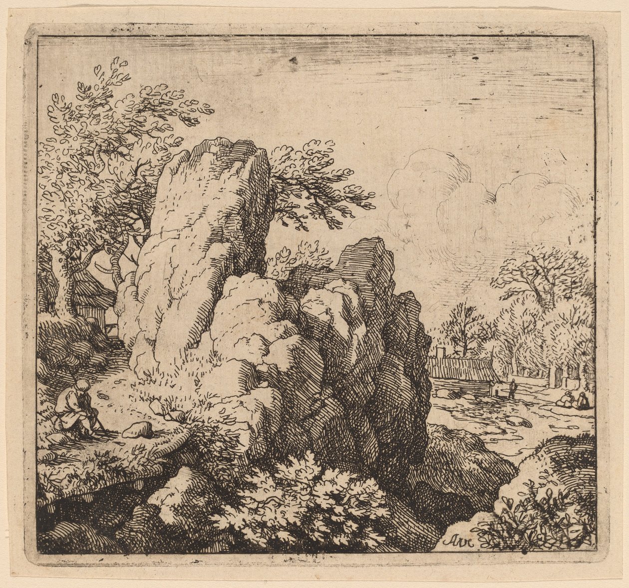 Large Rock by Allart van Everdingen