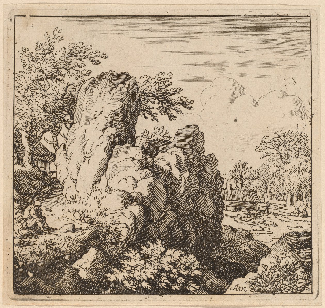 Large Rock by Allart van Everdingen