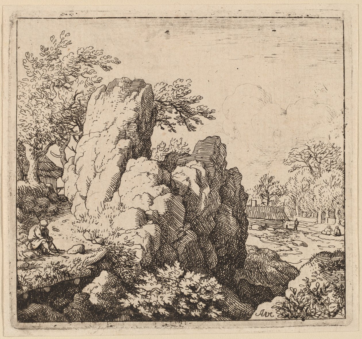 Large Rock by Allart van Everdingen