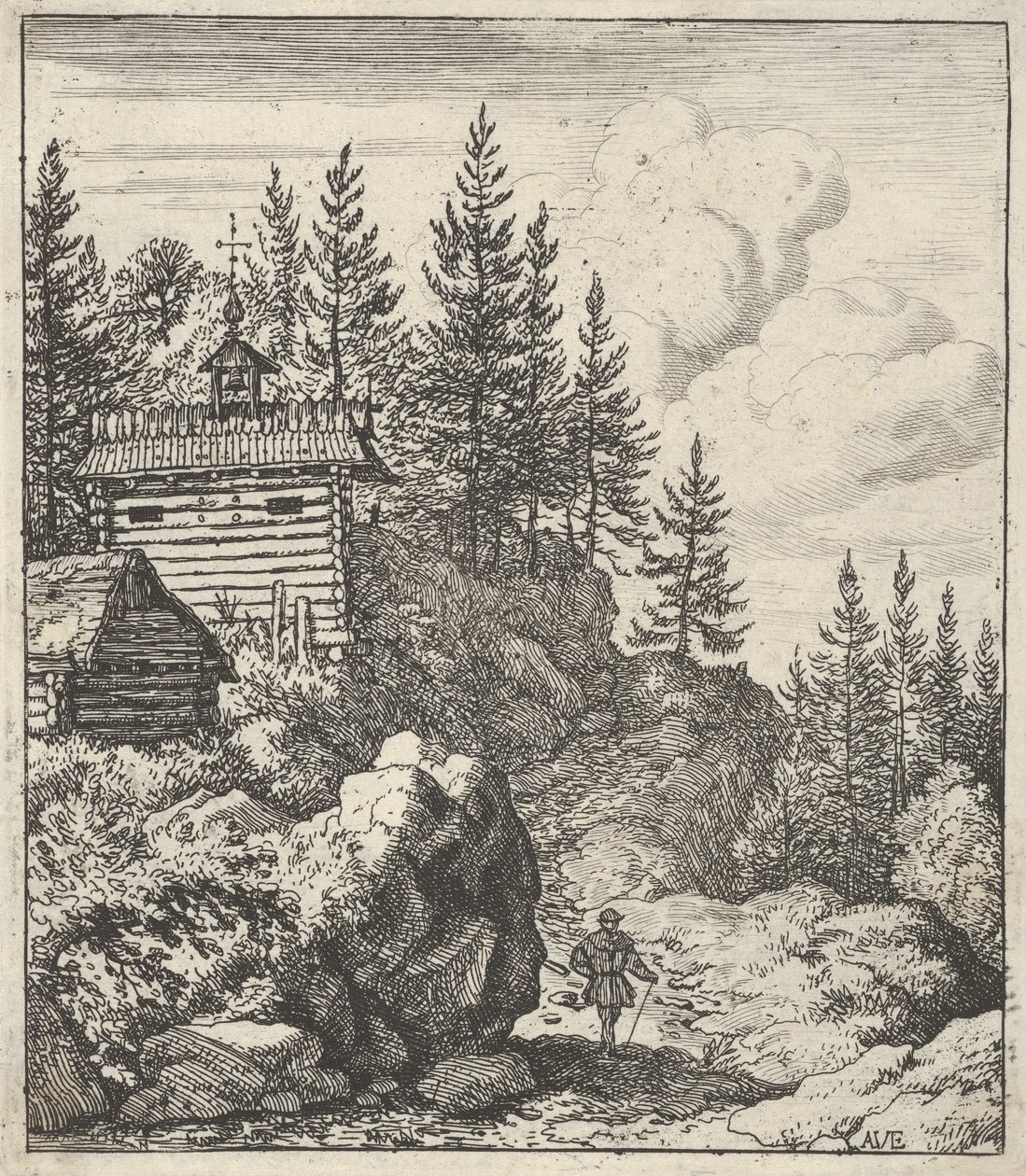 The Chapel by Allart van Everdingen