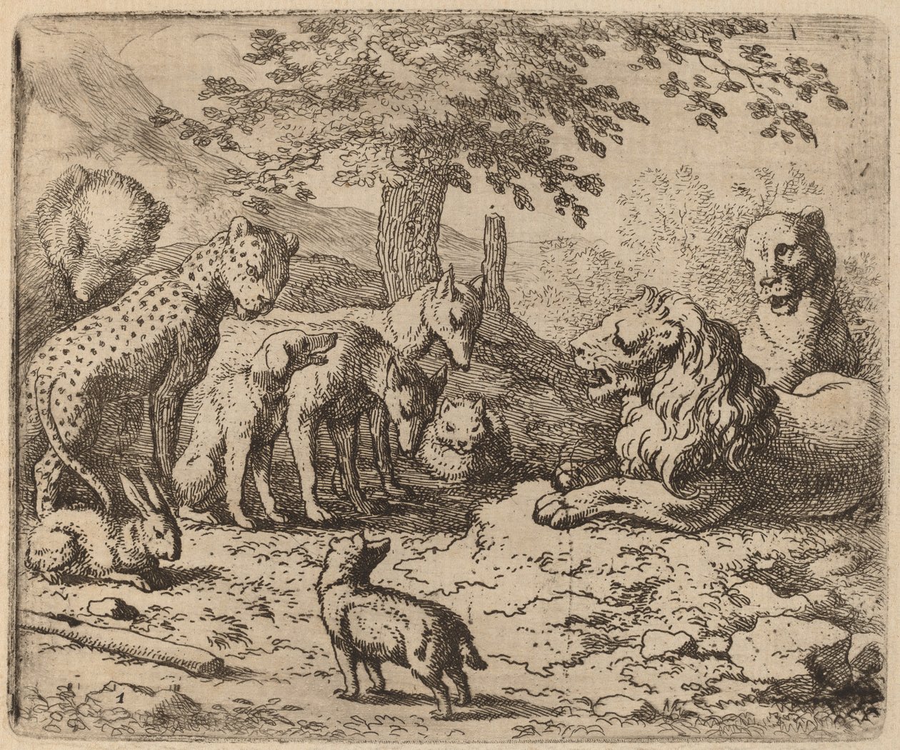 The Lion Seeks Advice by Allart van Everdingen