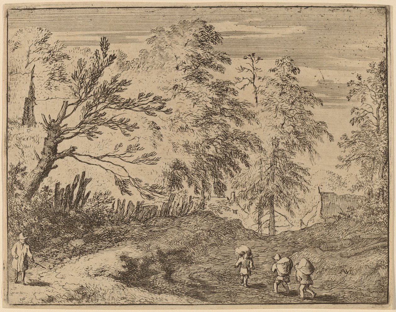 Three Porters by Allart van Everdingen