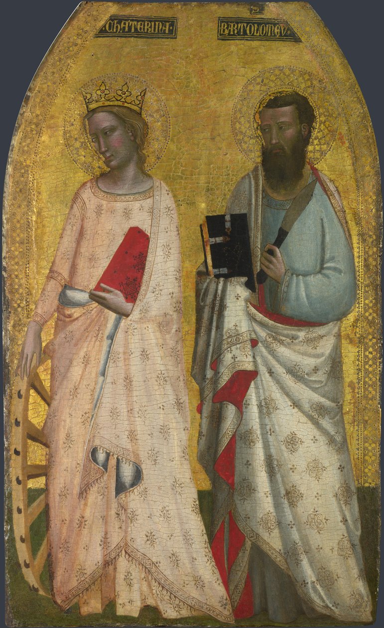 Saints Catherine and Bartholomew by Allegretto Nuzi