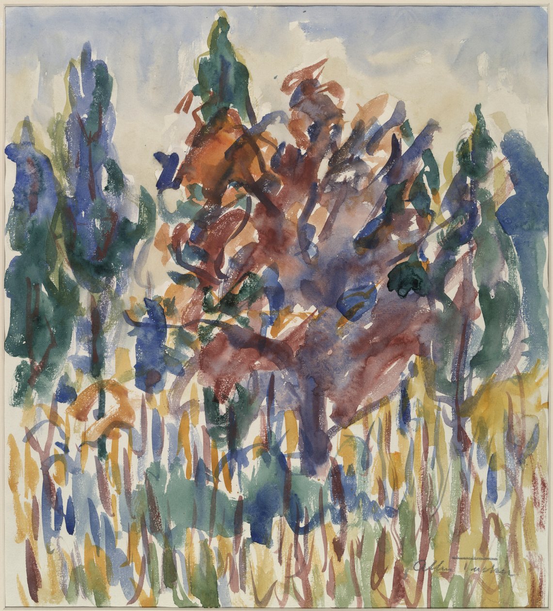 October Trees by Allen Tucker