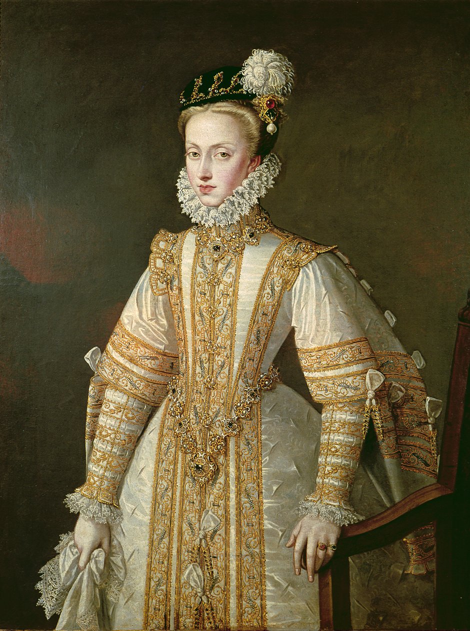 Anne of Austria (1549-80) Queen of Spain by Alonso Sánchez Coello