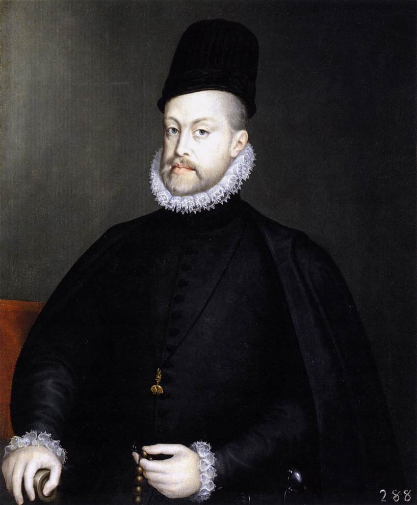 Philip II Holding a Rosary by Alonso Sánchez Coello