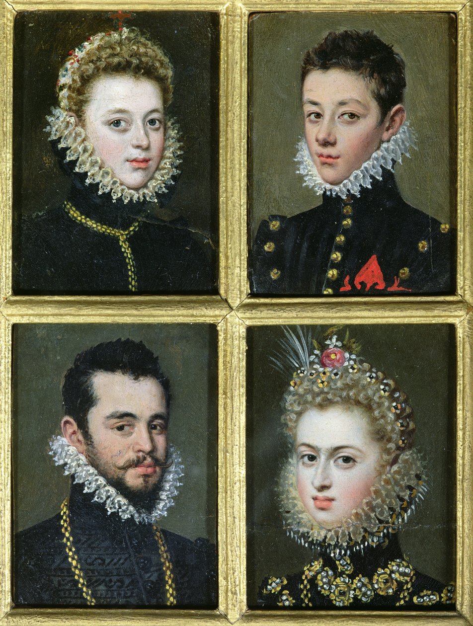 Portrait of Two Men and Two Women by Alonso Sánchez Coello