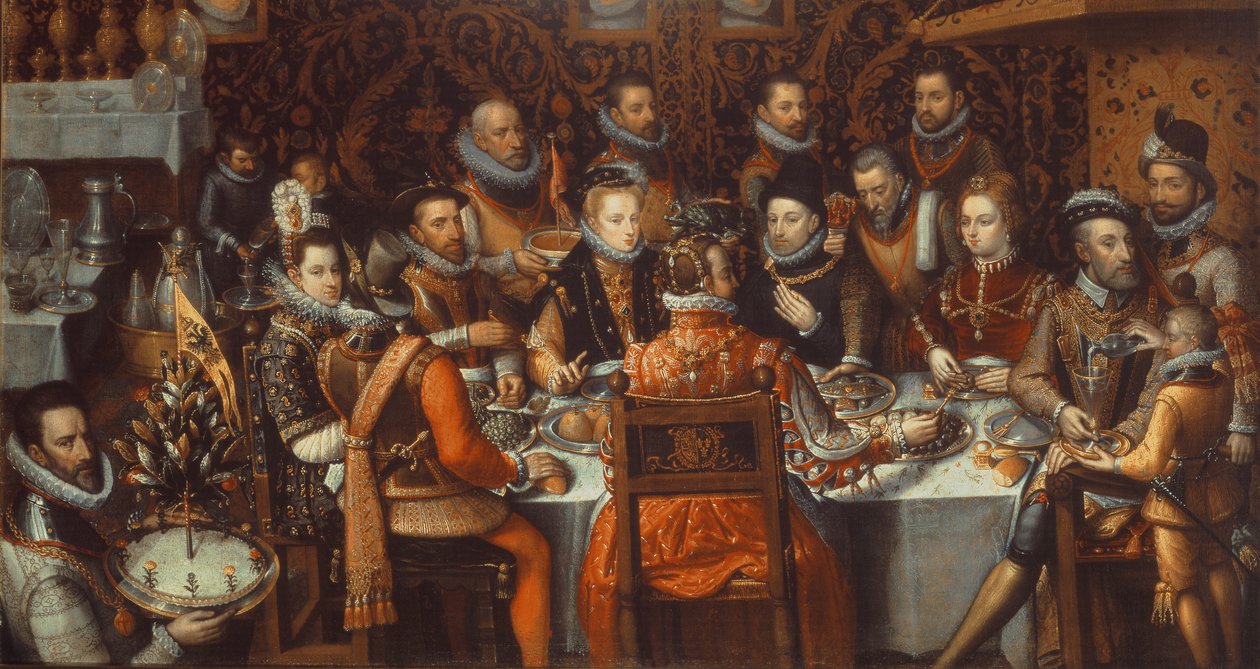 The Banquet of the Monarchs, c.1579 by Alonso Sánchez Coello