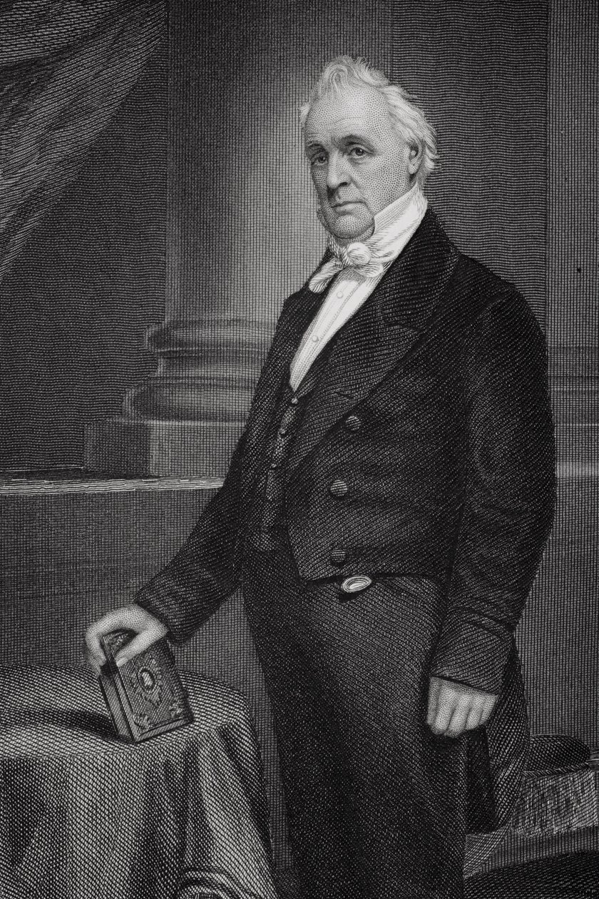 Portrait of James Buchanan (detail) by Alonzo Chappel