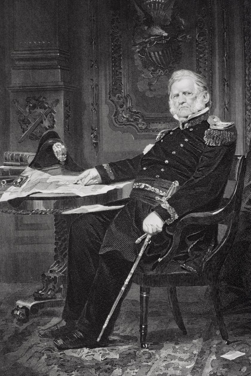 Portrait of Winfield Scott (1786-1866) by Alonzo Chappel