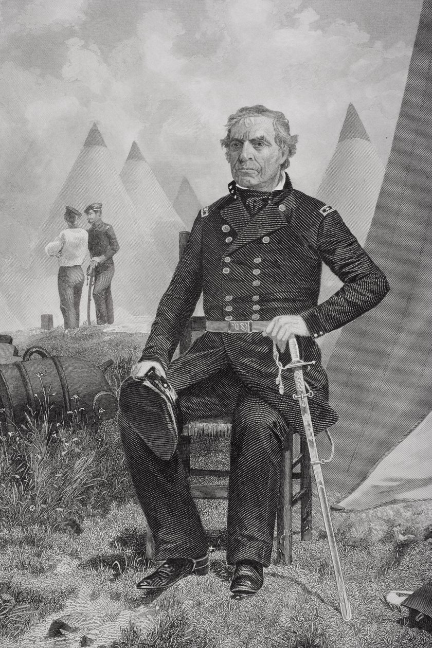 Portrait of Zachary Taylor by Alonzo Chappel