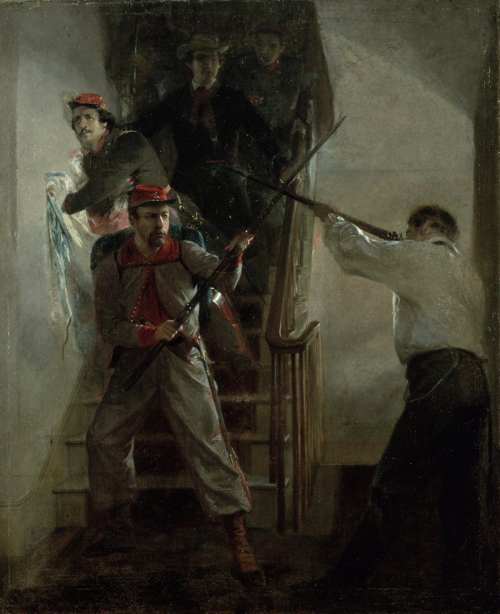 The Death of E. E. Ellsworth by Alonzo Chappel