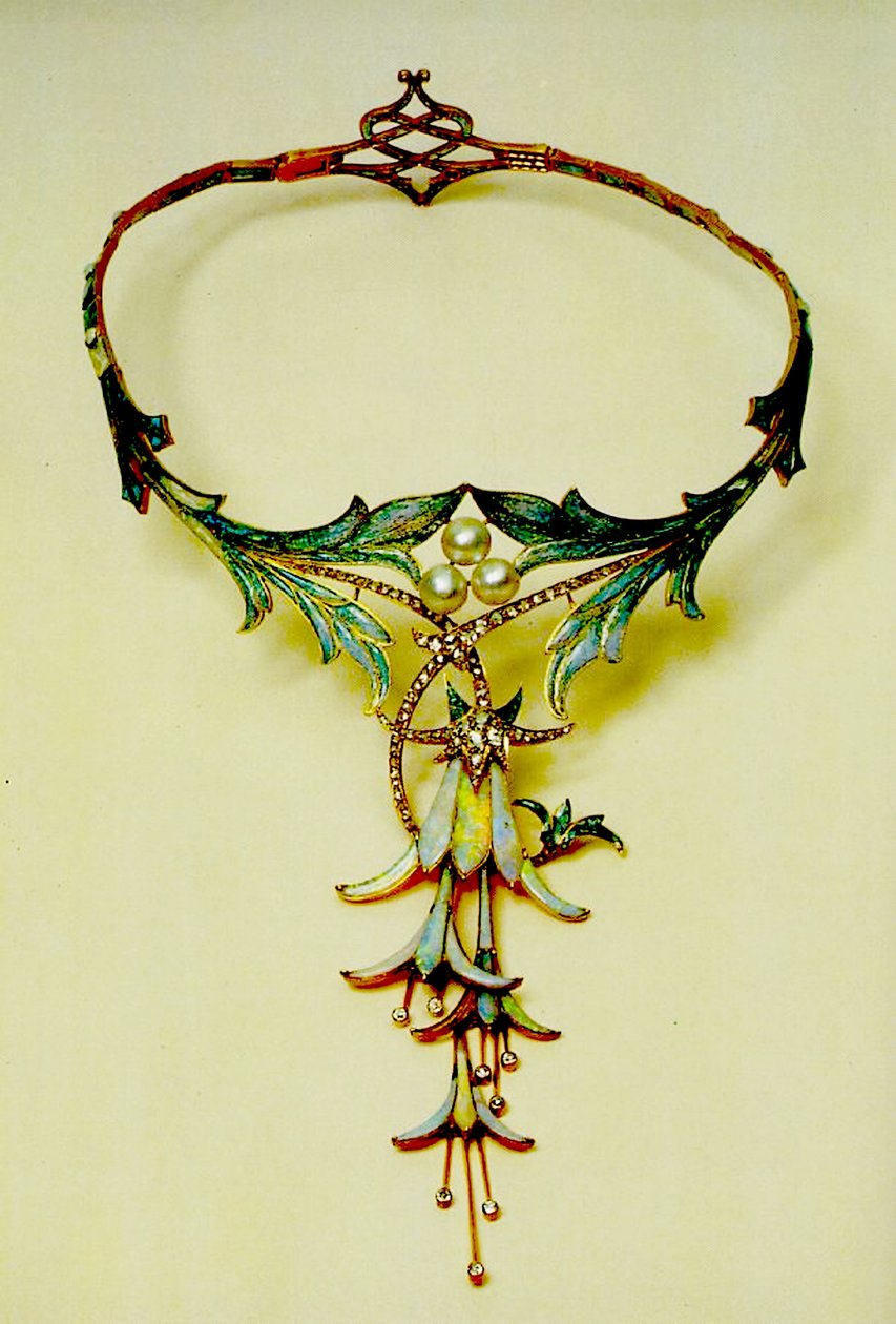 Necklace by Alphonse Mucha