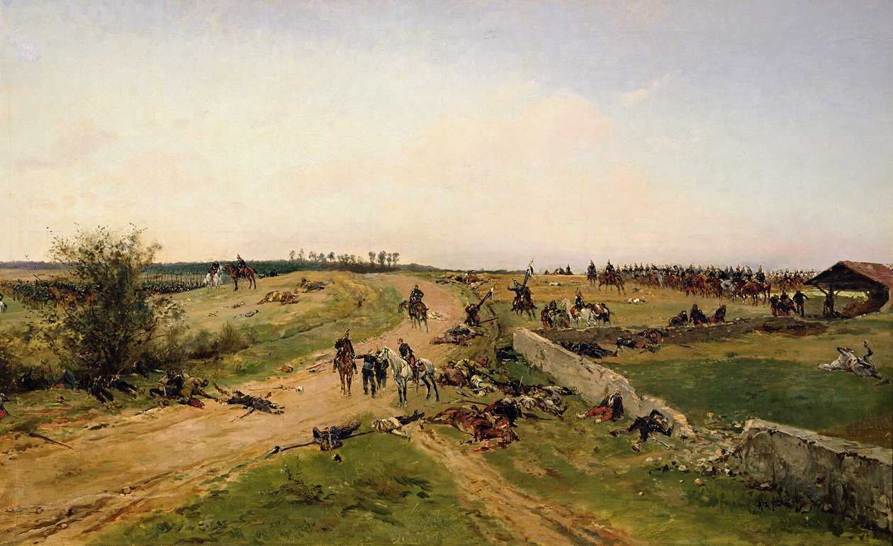 Scene from the Franco-Prussian War by Alphonse Marie de Neuville