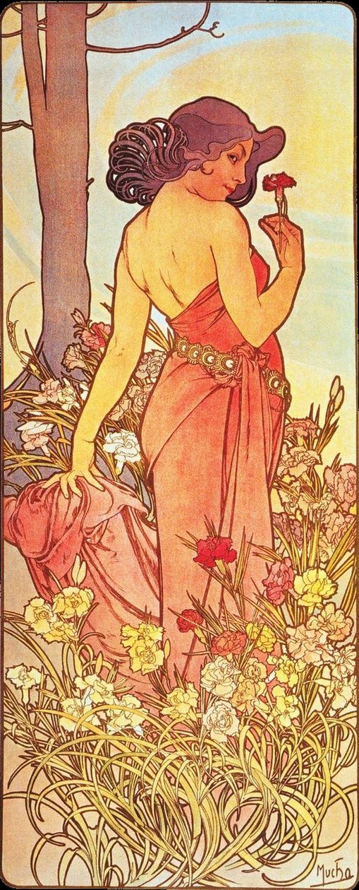 Carnation by Alphonse Mucha