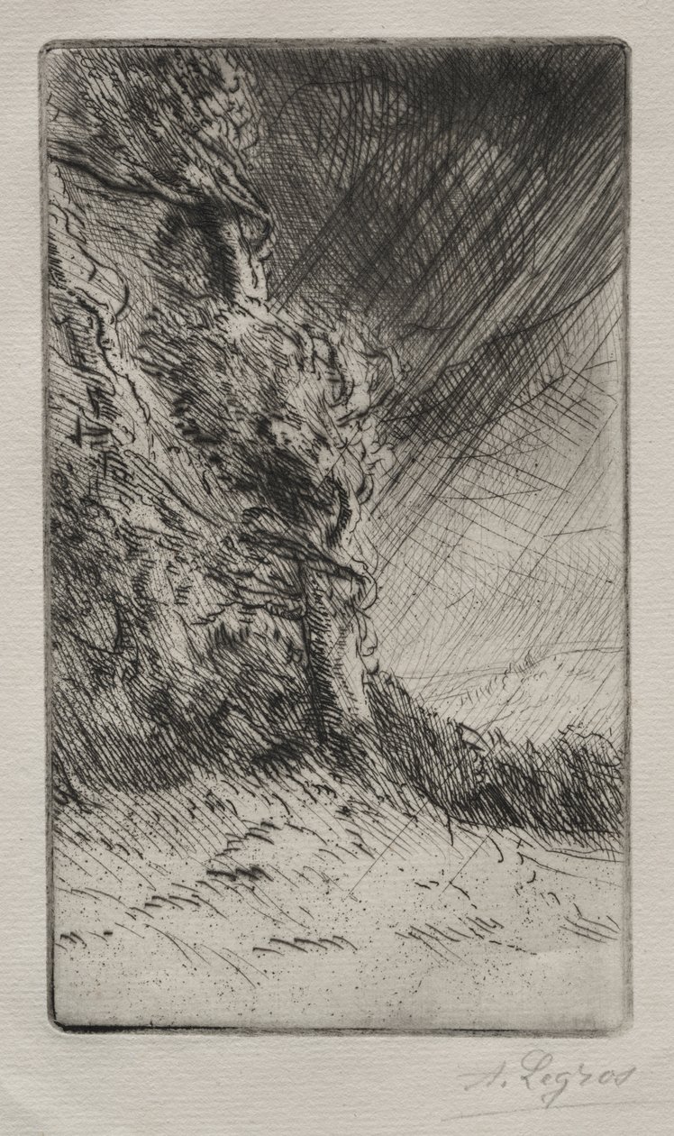 A Gust of Wind by Alphonse Legros