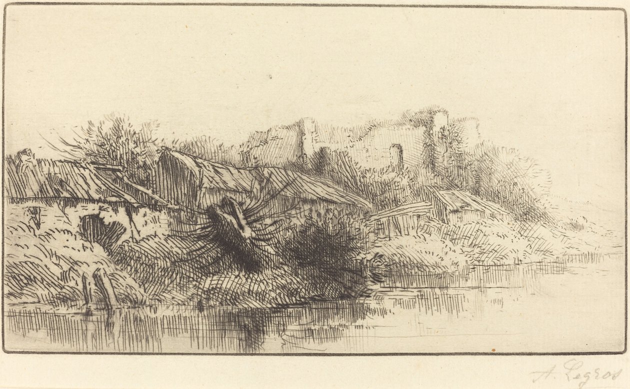 Abandoned Village by Alphonse Legros