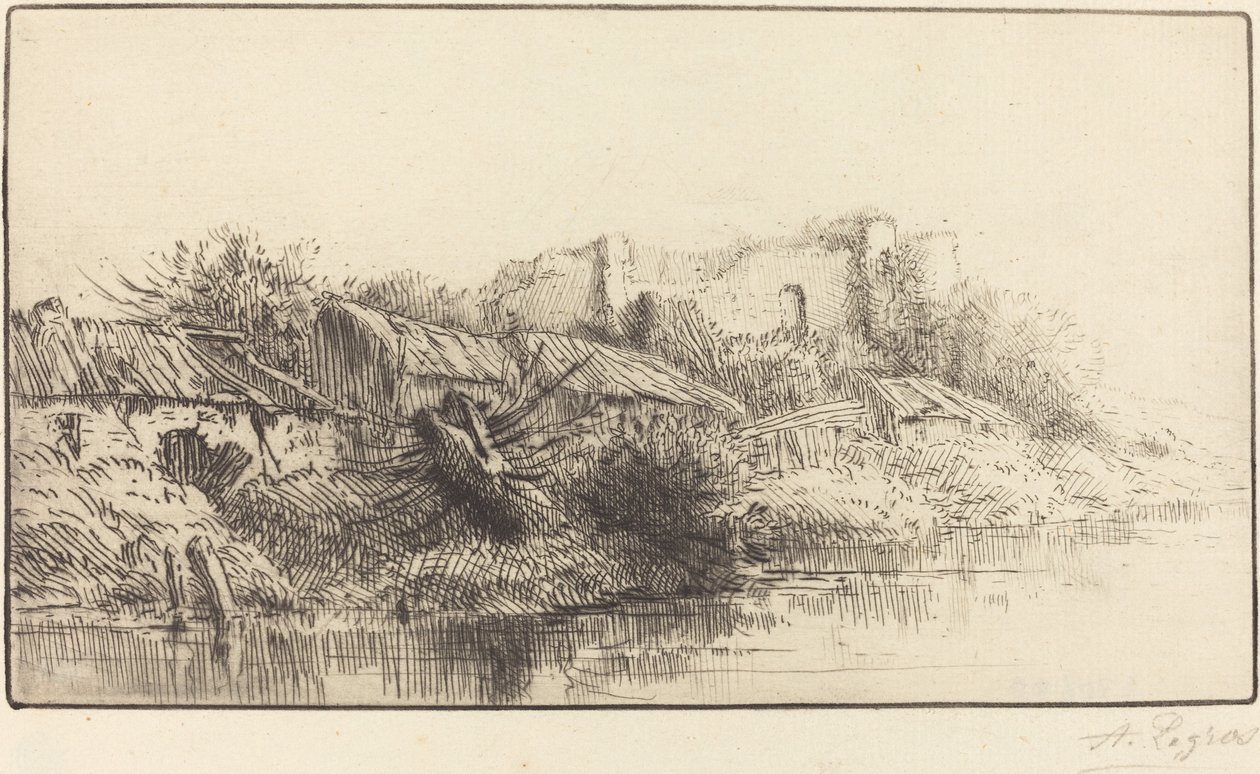 Abandoned Village by Alphonse Legros