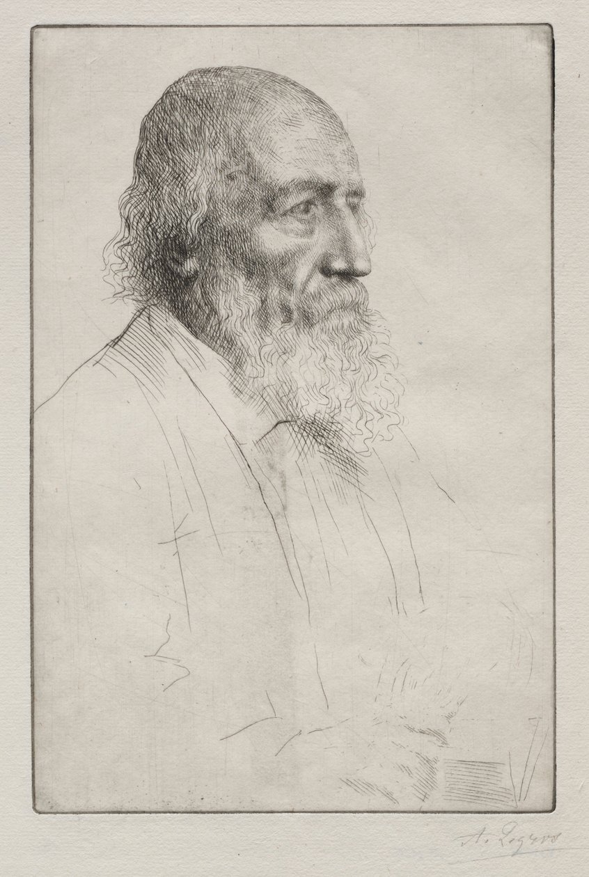 Alfred Lord Tennyson by Alphonse Legros