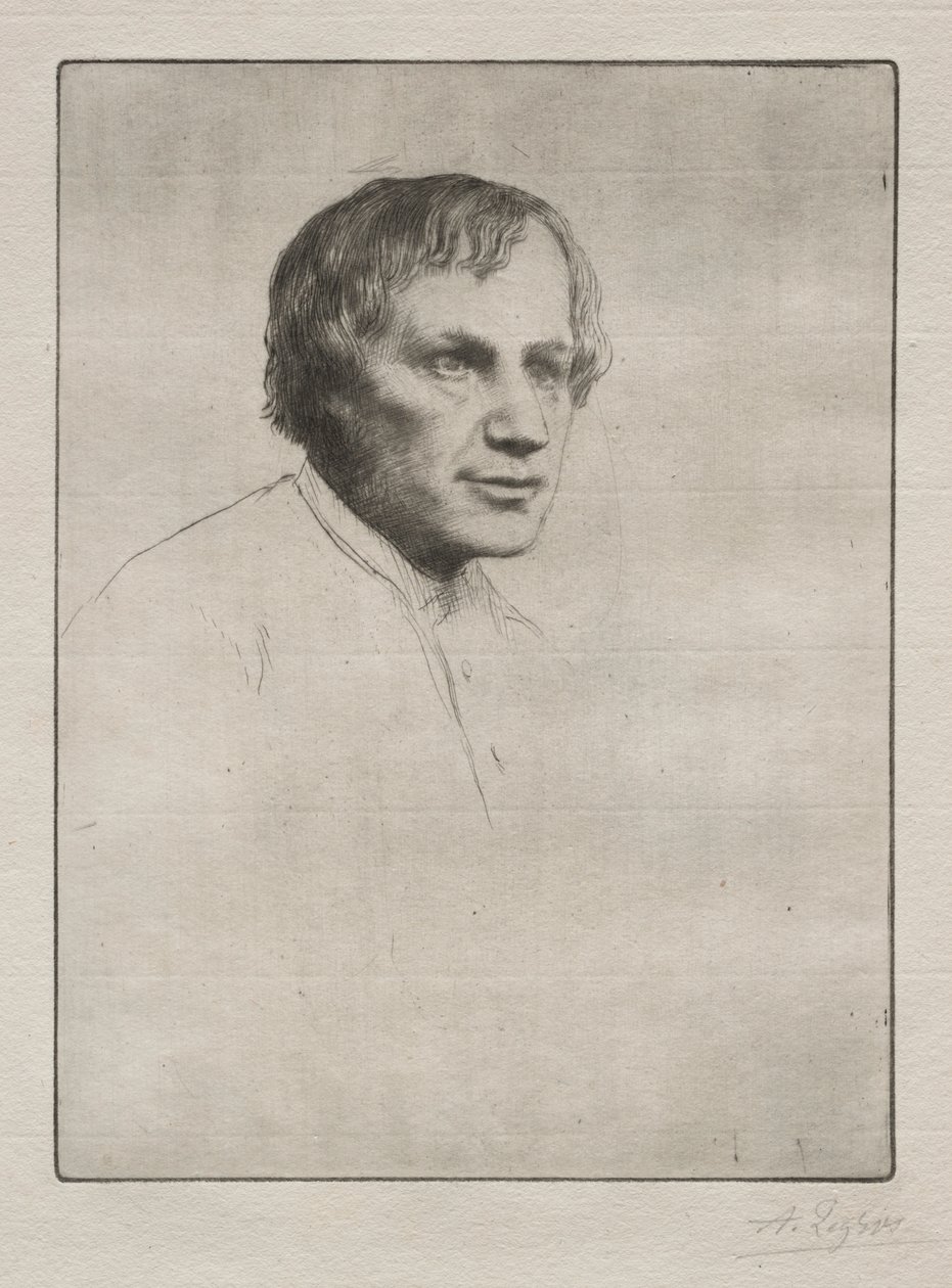 Alfred Stevens by Alphonse Legros