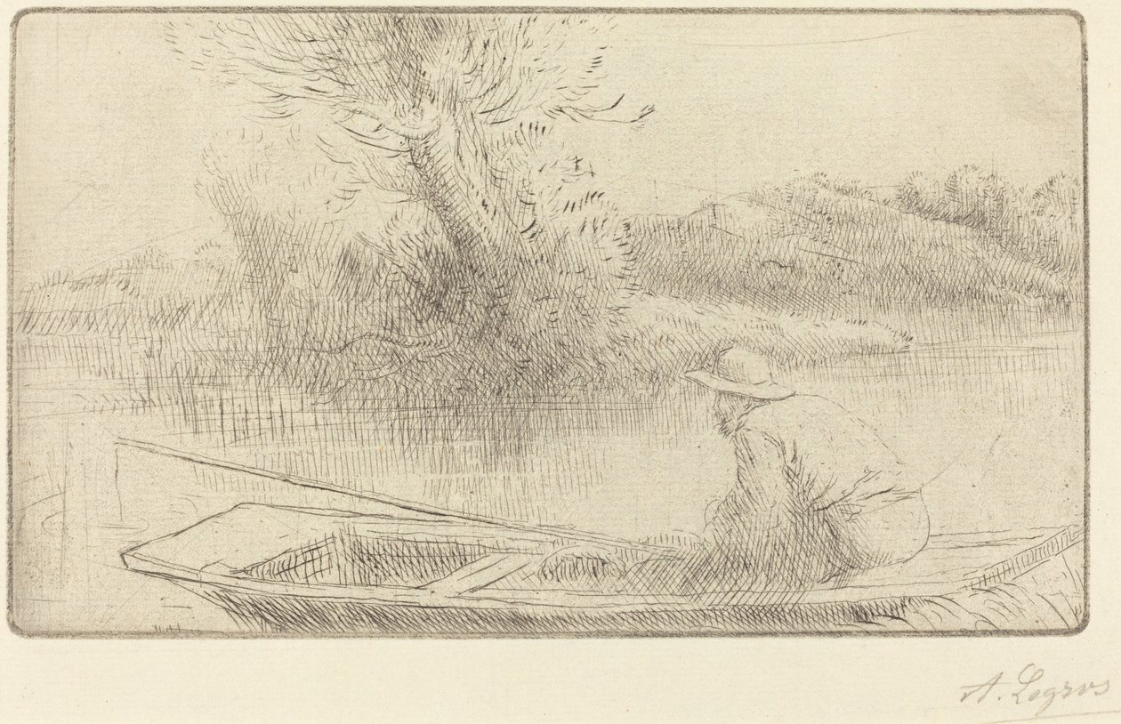 Along the Thames by Alphonse Legros