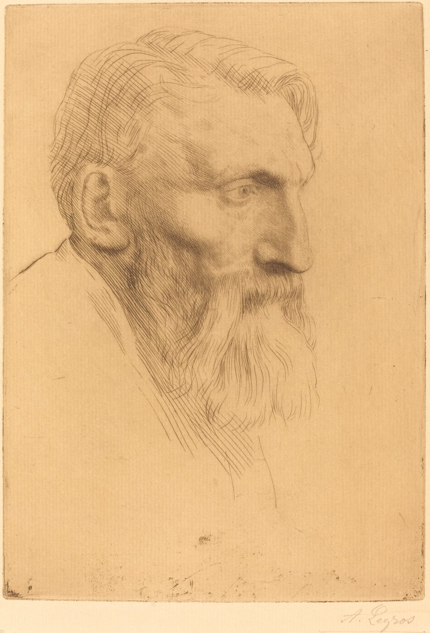 Auguste Rodin by Alphonse Legros