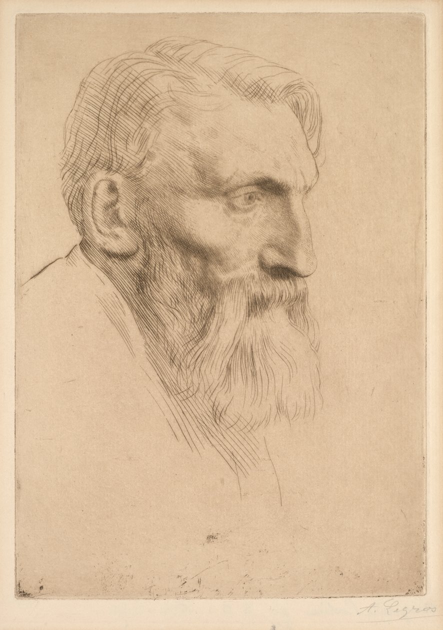 Auguste Rodin by Alphonse Legros