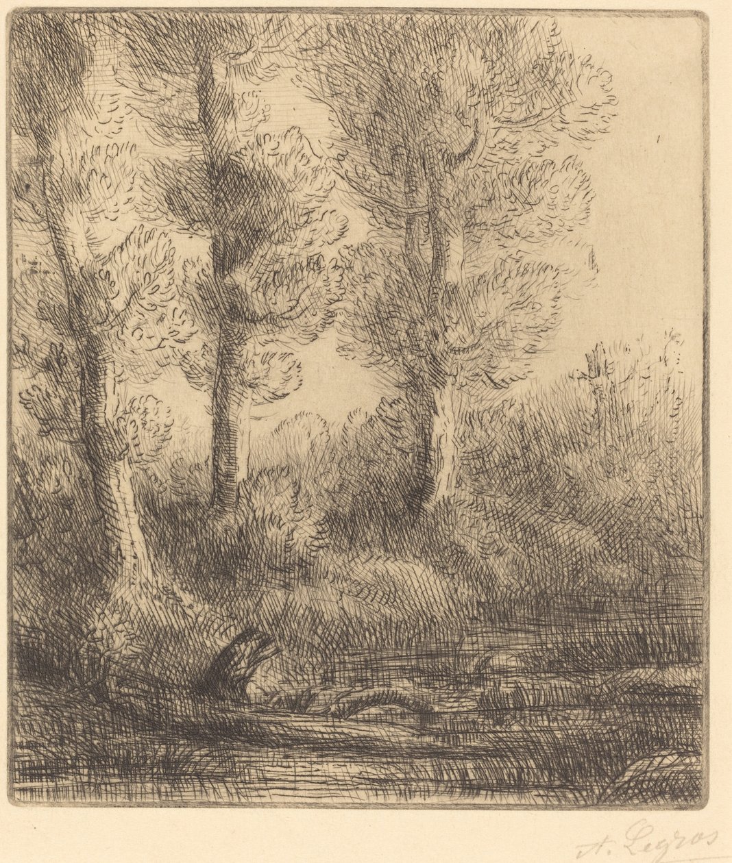 Banks of the Saint-Pre by Alphonse Legros