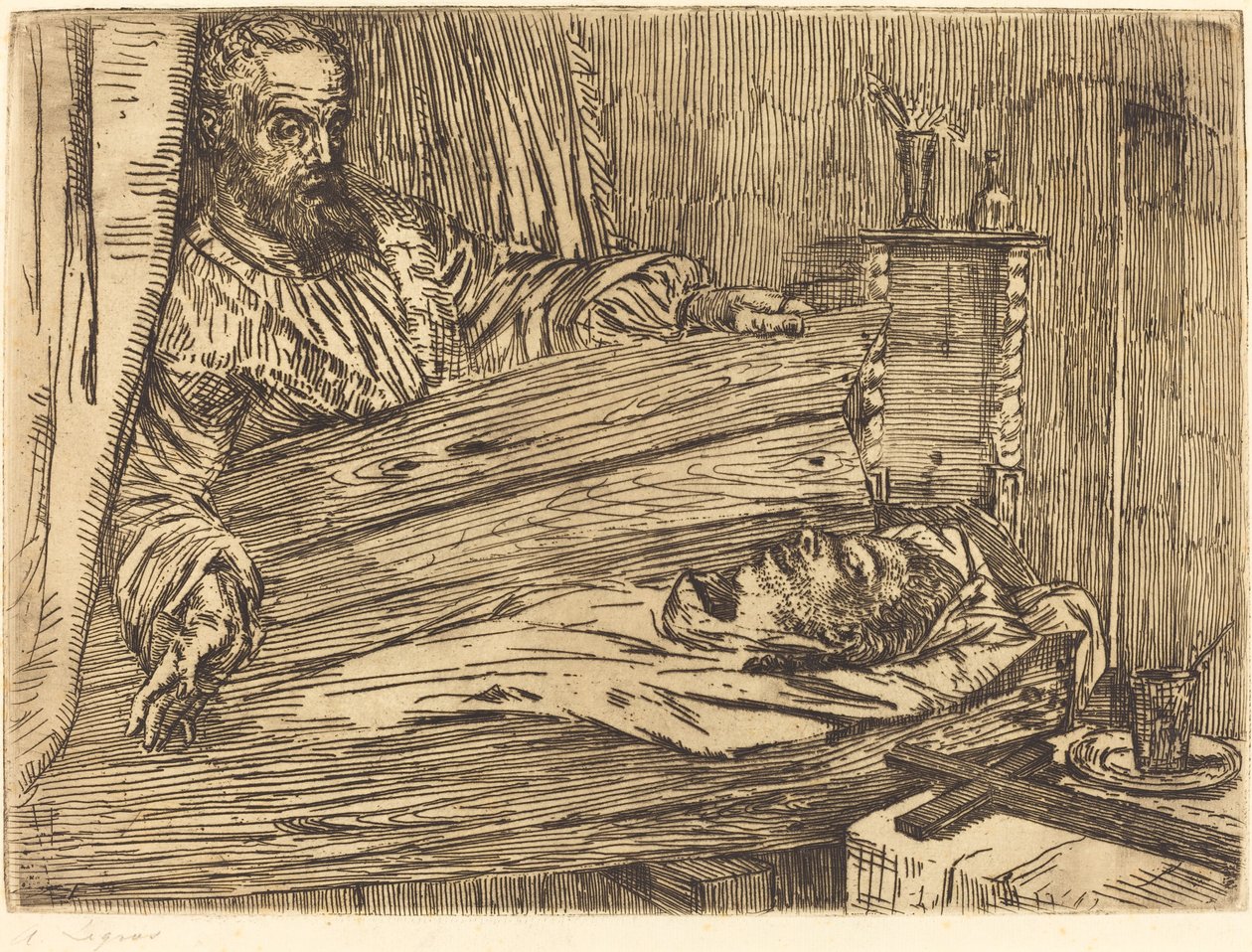 Berenice, 2nd Plate by Alphonse Legros