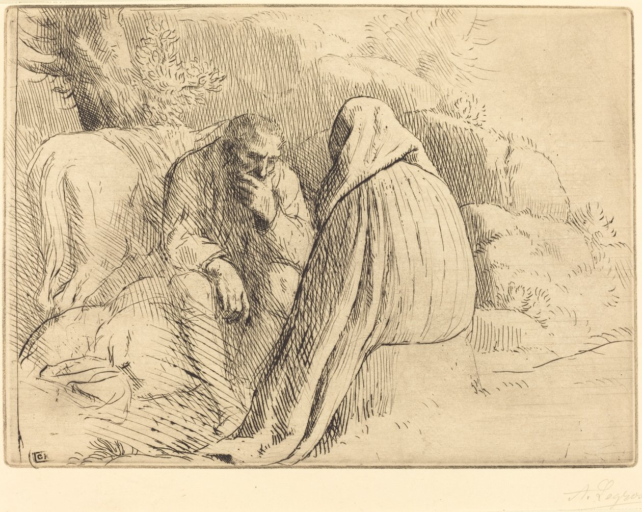 Bohemian Encampment by Alphonse Legros