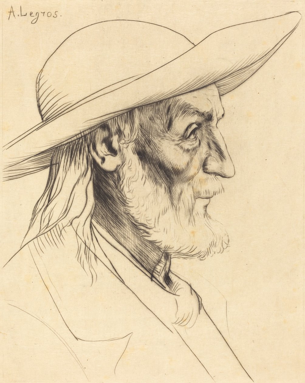 Breton Peasant by Alphonse Legros