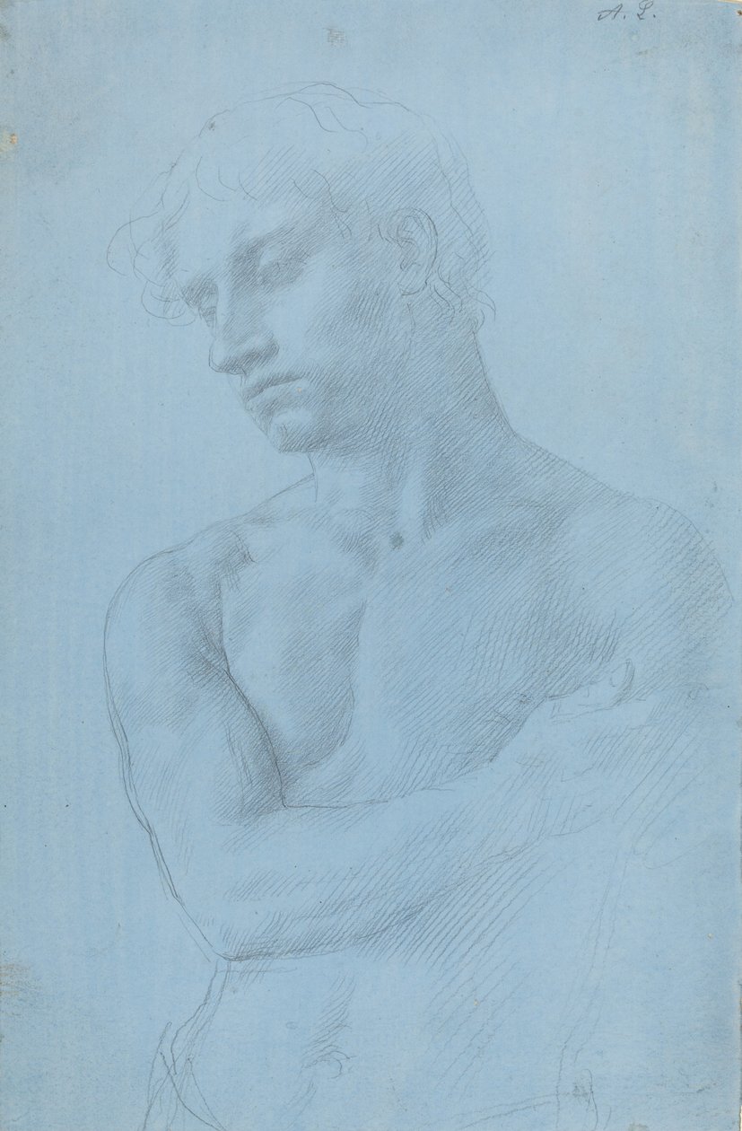 Bust of Nude Man by Alphonse Legros