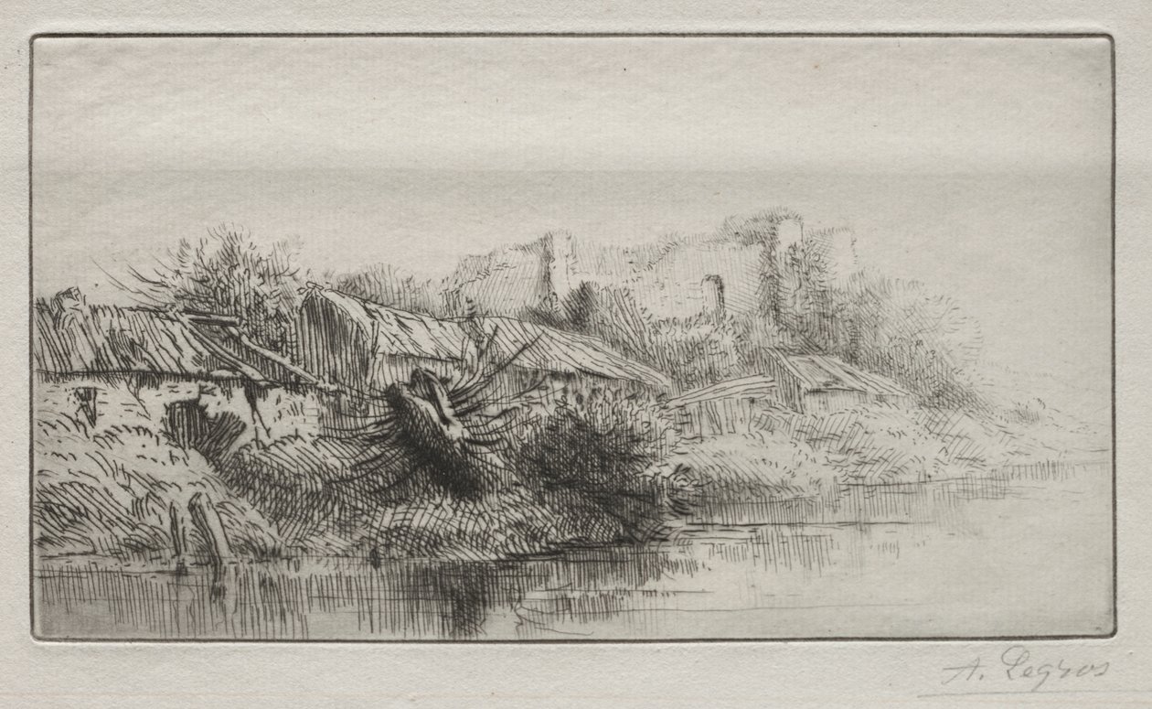 Deserted Village by Alphonse Legros