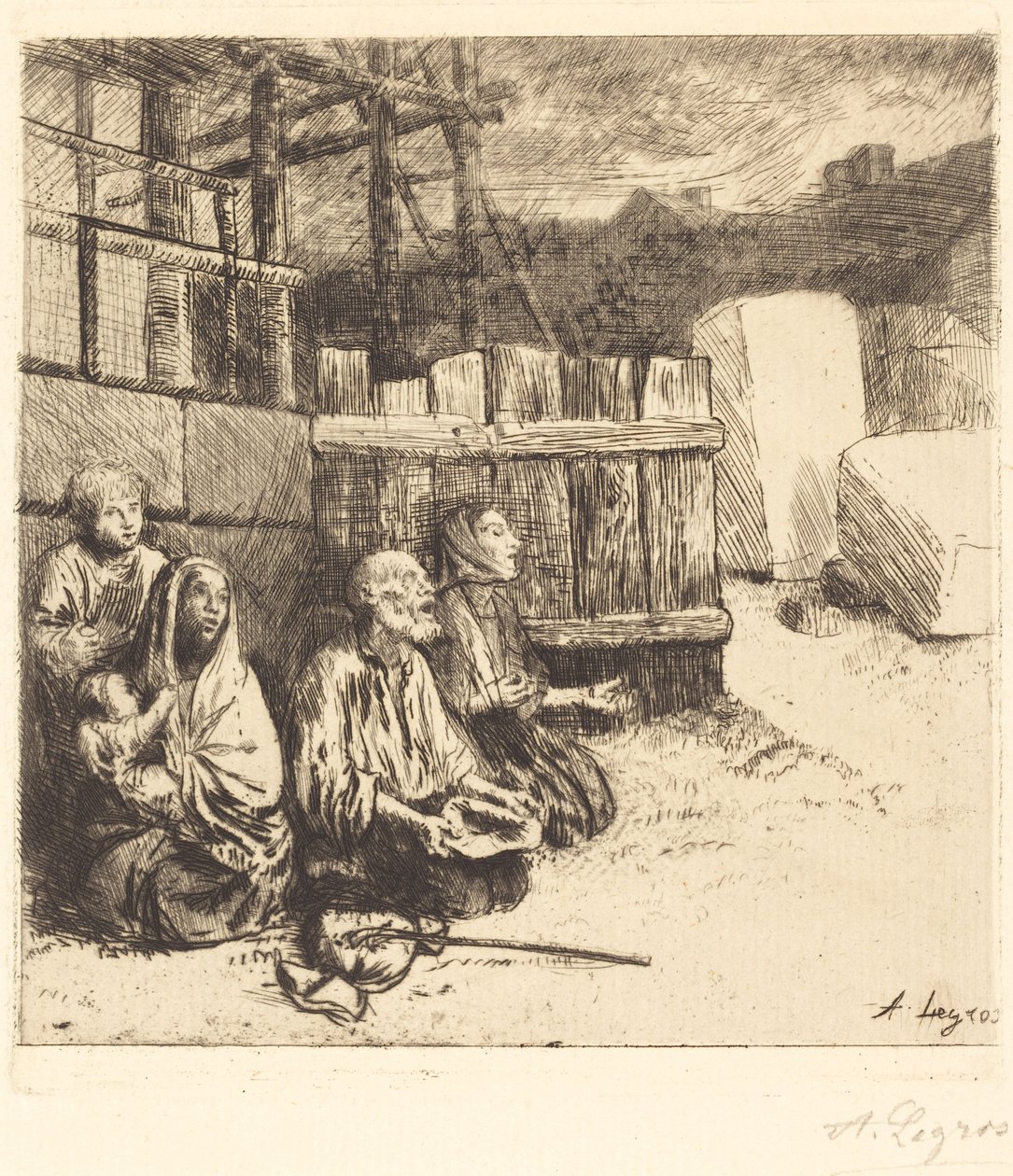 English Beggars by Alphonse Legros