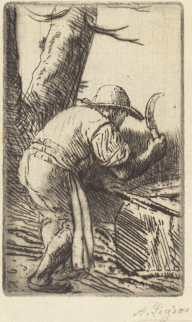 Fagot-cutter by Alphonse Legros