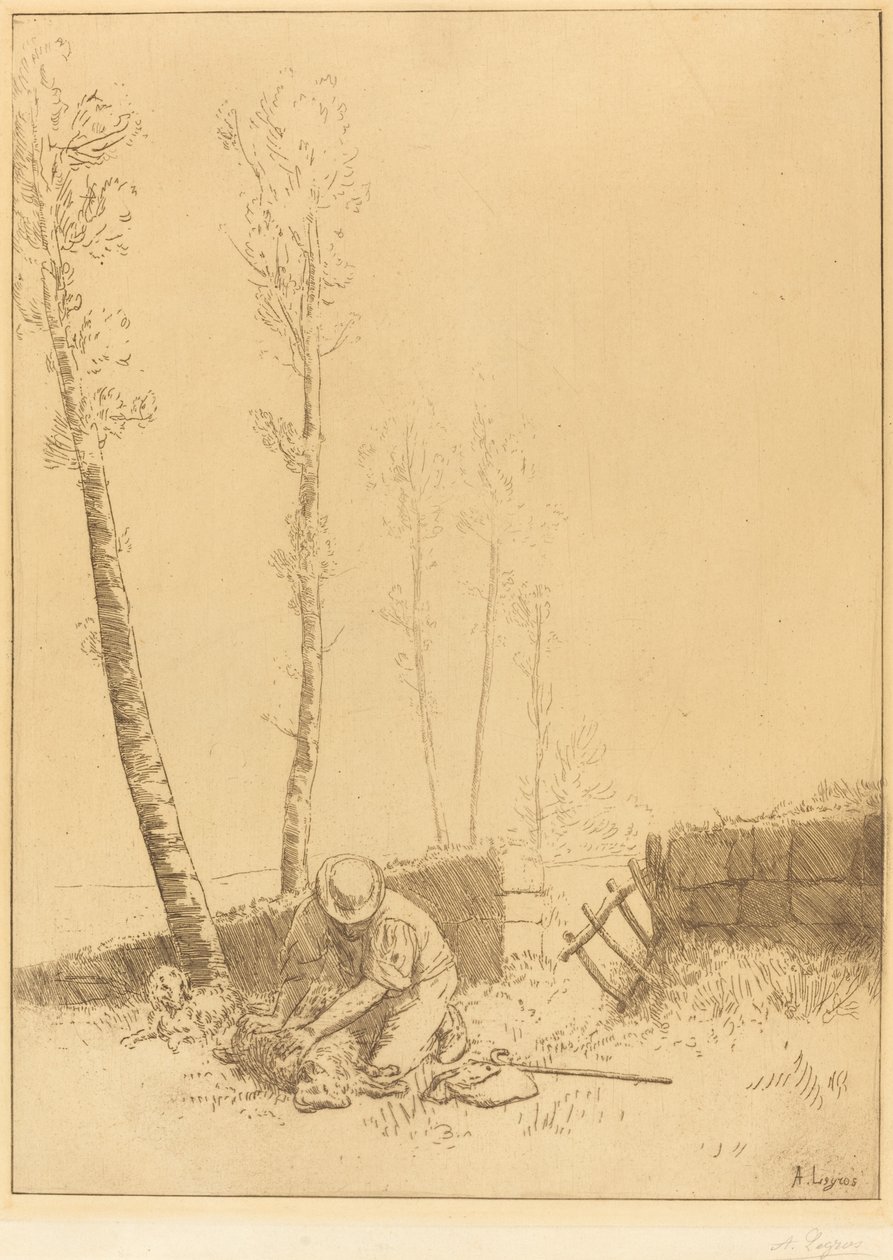 Finding the Sheep by Alphonse Legros
