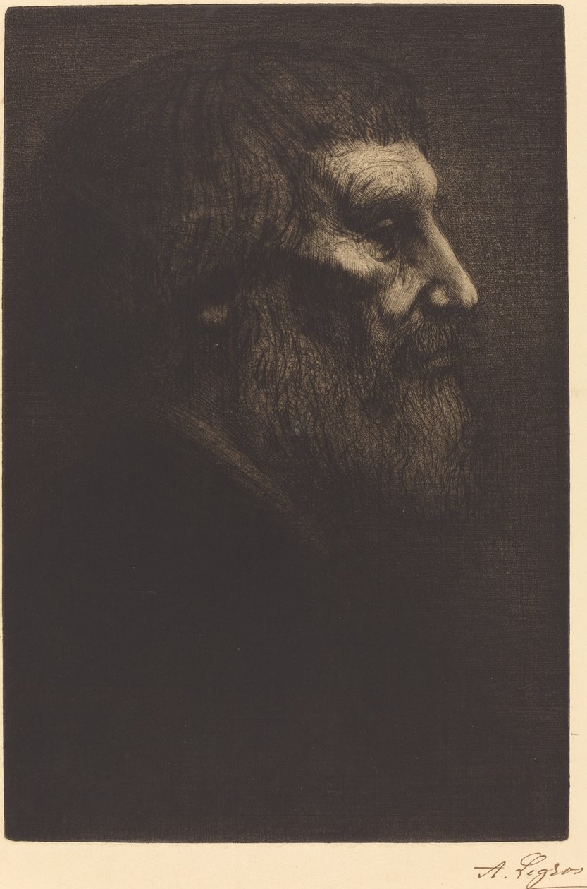 Head of a Beggar by Alphonse Legros