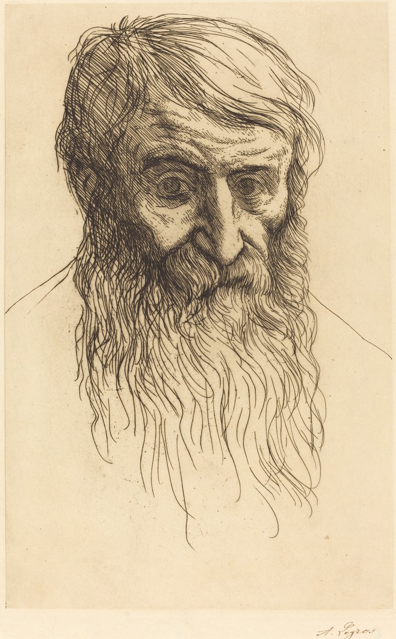 Head of a Philosopher by Alphonse Legros