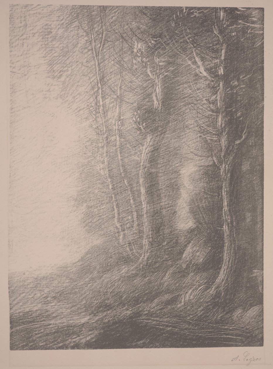 Landscape by Alphonse Legros
