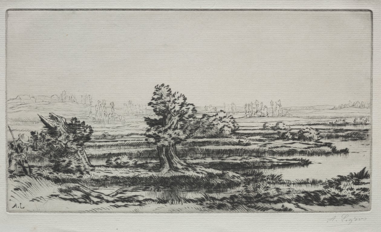 Landscape by Alphonse Legros