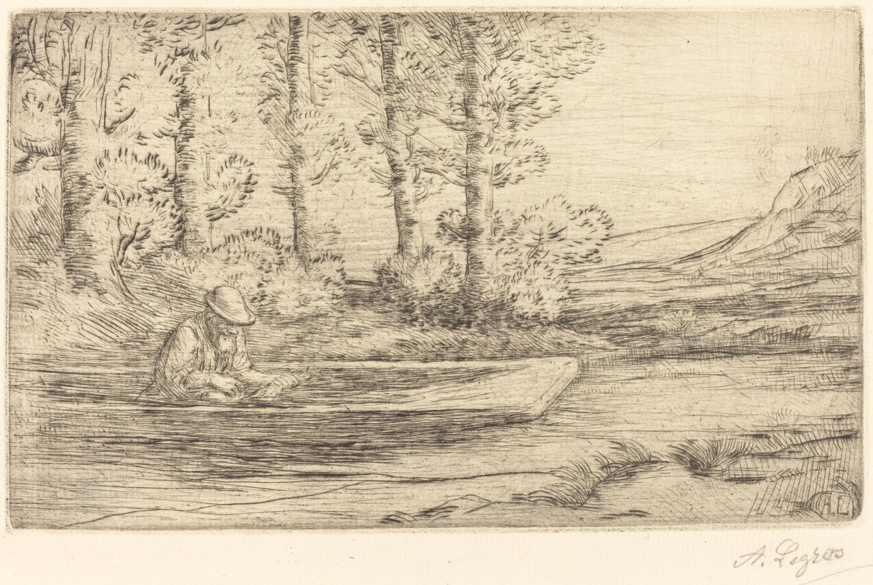 Landscape by Alphonse Legros